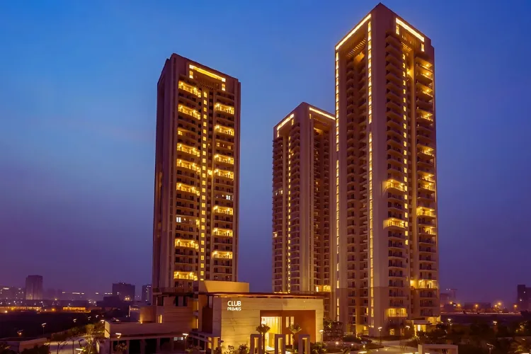 dlf-the-primus-towers-at-dusk